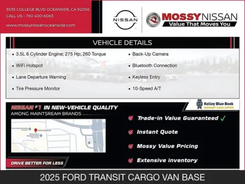 More photos of 2025 Ford Transit-250 at INFINITI of Oceanside, CA