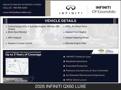 More photos of 2026 INFINITI QX60 LUXE at INFINITI of Escondido, CA