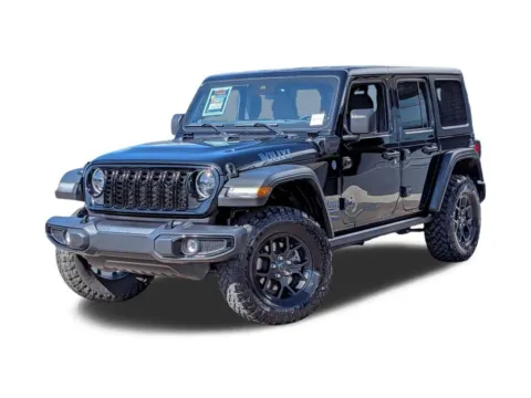 Black 2025 Jeep Wrangler Willys 4xe for sale in San Diego, CA