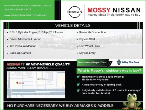 Another view of 2024 Nissan Frontier SV for sale in San Diego, CA at INFINITI of Kearny Mesa