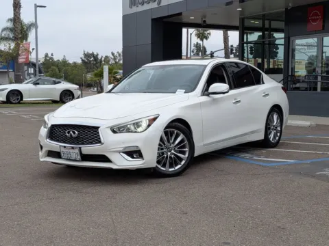 White 2023 INFINITI Q50 LUXE for sale in San Diego, CA