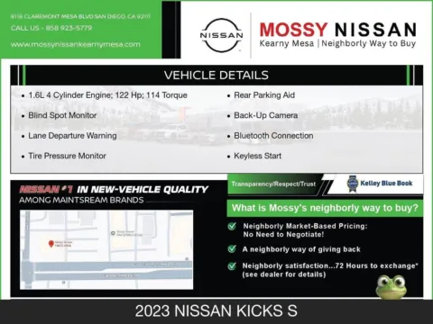 More photos of 2023 Nissan Kicks S at INFINITI of Kearny Mesa, CA