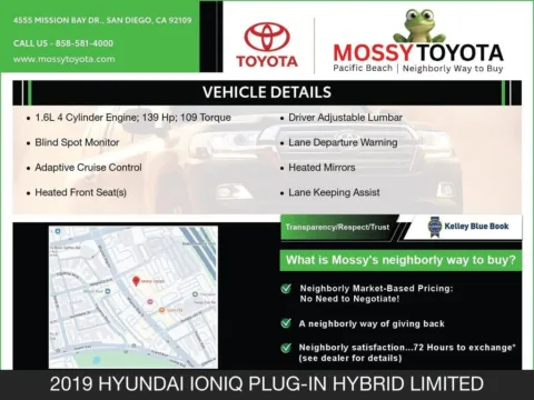 More photos of 2019 Hyundai Ioniq Plug-In Hybrid Limited at INFINITI of Kearny Mesa, CA