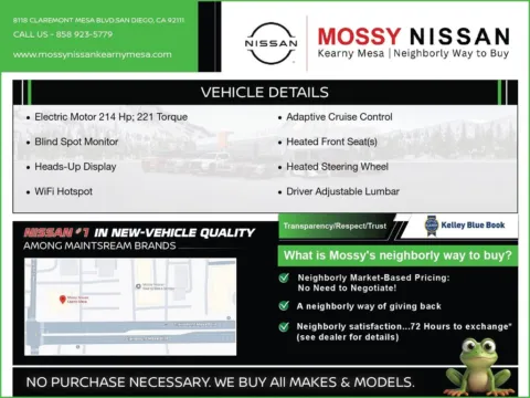 Another view of 2025 Nissan Ariya ENGAGE for sale in San Diego, CA at INFINITI of Kearny Mesa