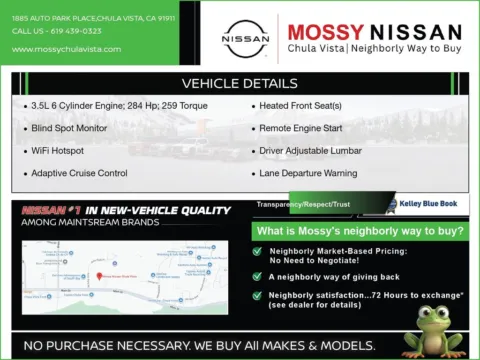 Another view of 2026 Nissan Pathfinder SV for sale in Chula Vista, CA at Mossy Nissan Chula Vista