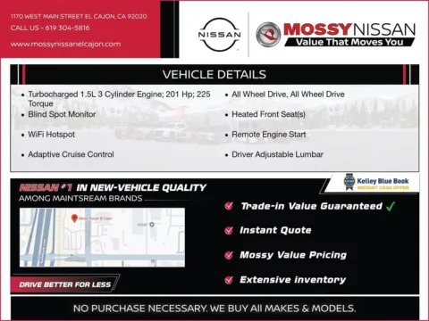 Another view of 2026 Nissan Rogue Rock Creek for sale in El Cajon, CA at Mossy Nissan El Cajon