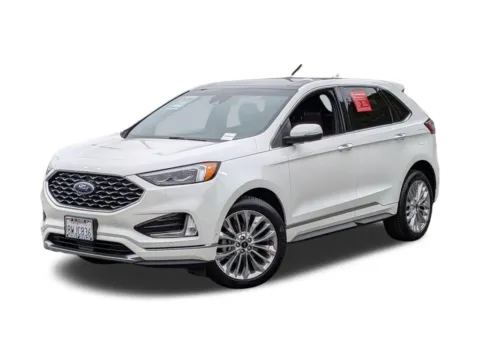 White 2020 Ford Edge Titanium for sale in El Cajon, CA