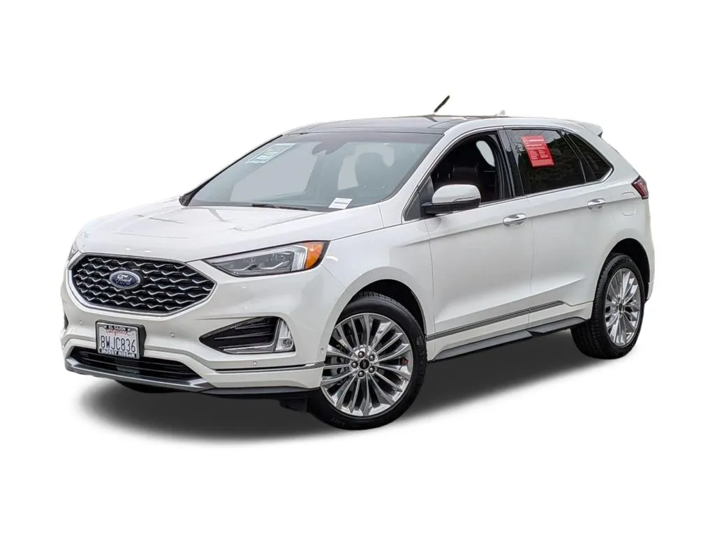 White 2020 Ford Edge Titanium for sale in El Cajon, CA
