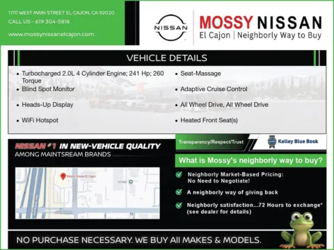 Another view of 2026 Nissan Murano Platinum for sale in El Cajon, CA at Mossy Nissan El Cajon