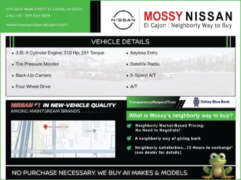 Another view of 2024 Nissan Frontier PRO-4X for sale in El Cajon, CA at Mossy Nissan El Cajon