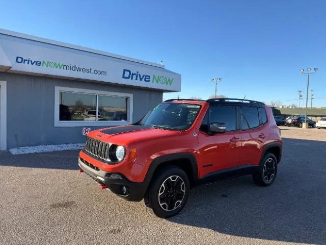 Orange 2017 Jeep Renegade Trailhawk for sale in Wichita, KS