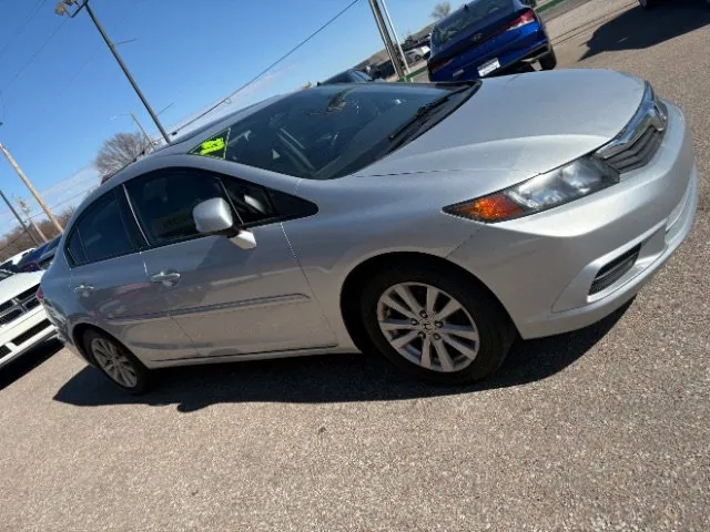 Silver 2012 Honda Civic Sdn EX-L for sale in Wichita, KS
