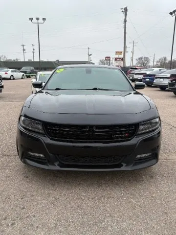 Black 2015 Dodge Charger SXT for sale in Wichita, KS