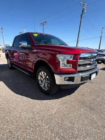 Red 2015 Ford F-150 Lariat for sale in Wichita, KS
