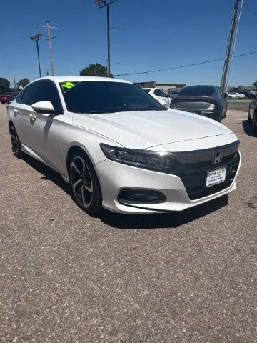 White 2019 Honda Accord Sedan Sport 1.5T for sale in Wichita, KS