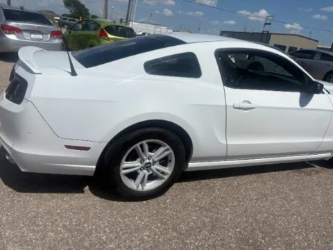 White 2014 Ford Mustang V6 Coupe for sale in Wichita, KS