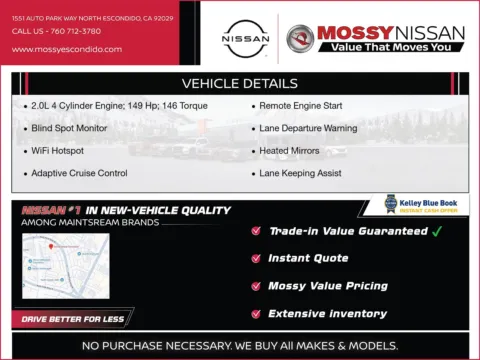 Another view of 2026 Nissan Sentra SR for sale in Escondido, CA at Mossy Nissan Escondido