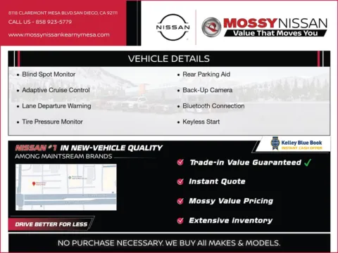 Another view of 2025 Nissan Sentra SV for sale in San Diego, CA at Mossy Nissan Kearny Mesa