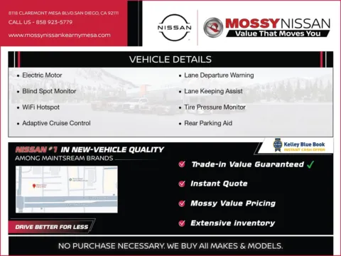 Another view of 2026 Nissan LEAF S+ for sale in San Diego, CA at Mossy Nissan Kearny Mesa