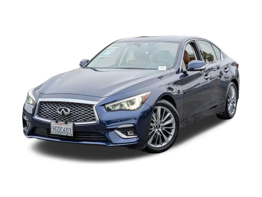 Blue 2023 INFINITI Q50 LUXE for sale in San Diego, CA