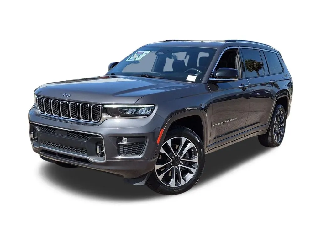 Gray 2021 Jeep Grand Cherokee L Overland for sale in San Diego, CA