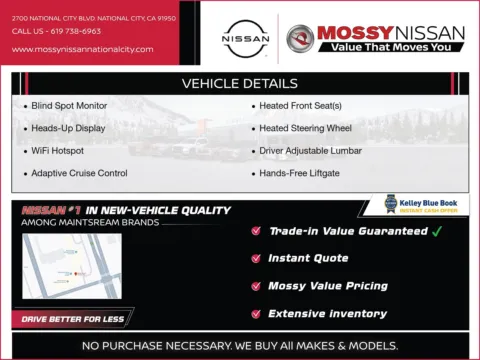 Another view of 2026 Nissan Leaf PLATINUM+ for sale in National City, CA at Mossy Nissan National City