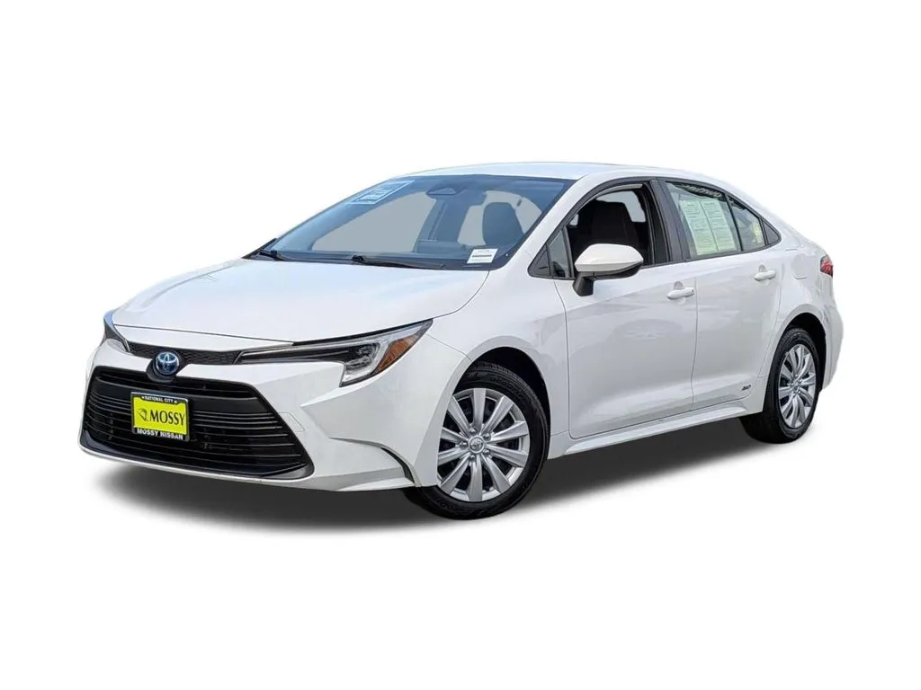 White 2024 Toyota Corolla Hybrid LE for sale in National City, CA