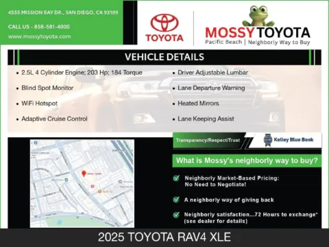 More photos of 2025 Toyota RAV4 XLE at Mossy Nissan National City, CA