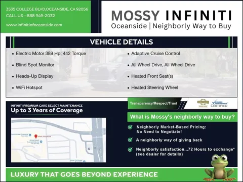 Another view of 2024 Nissan Ariya ENGAGE+ e-4ORCE for sale in Oceanside, CA at Mossy Nissan Oceanside