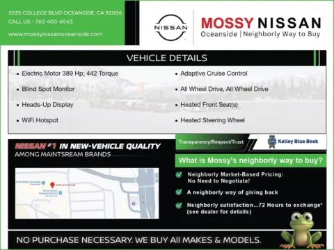 Another view of 2023 Nissan Ariya ENGAGE+ e-4ORCE for sale in Oceanside, CA at Mossy Nissan Oceanside