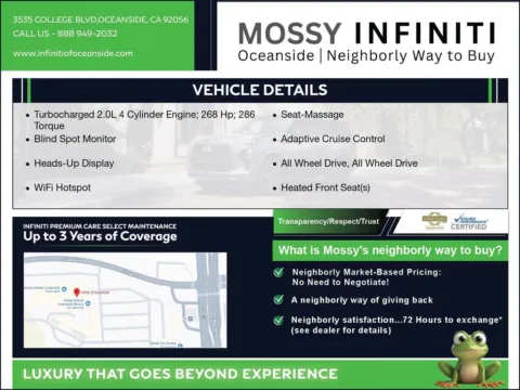 Another view of 2025 INFINITI QX60 Autograph for sale in Oceanside, CA at Mossy Nissan Oceanside