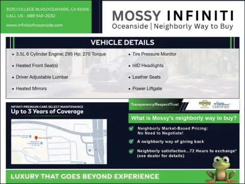 Another view of 2018 INFINITI QX60 for sale in Oceanside, CA at Mossy Nissan Oceanside