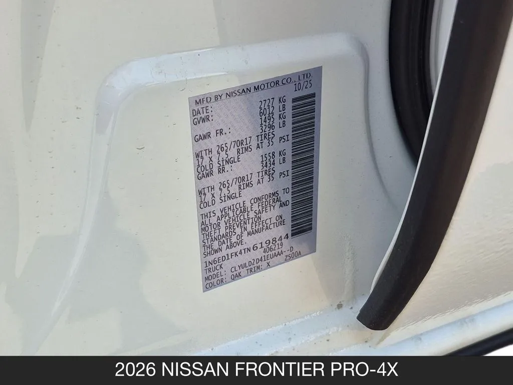 2026 Nissan Frontier PRO-4X - Photo 26