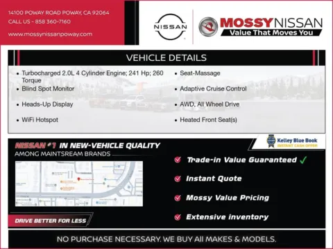 Another view of 2026 Nissan Murano Platinum for sale in Poway, CA at Mossy Nissan Poway