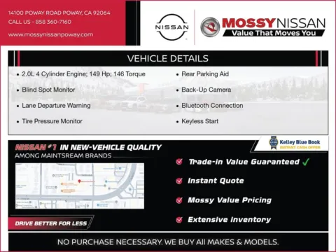 Another view of 2024 Nissan Sentra S for sale in Poway, CA at Mossy Nissan Poway