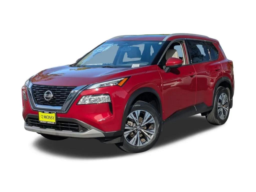Red 2021 Nissan Rogue SV for sale in Poway, CA