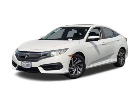 White 2016 Honda Civic EX for sale in Poway, CA