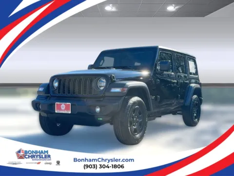 Black 2026 Jeep Wrangler Sport for sale in Bonham, TX