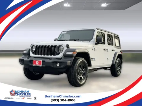 White 2026 Jeep Wrangler Sport for sale in Bonham, TX