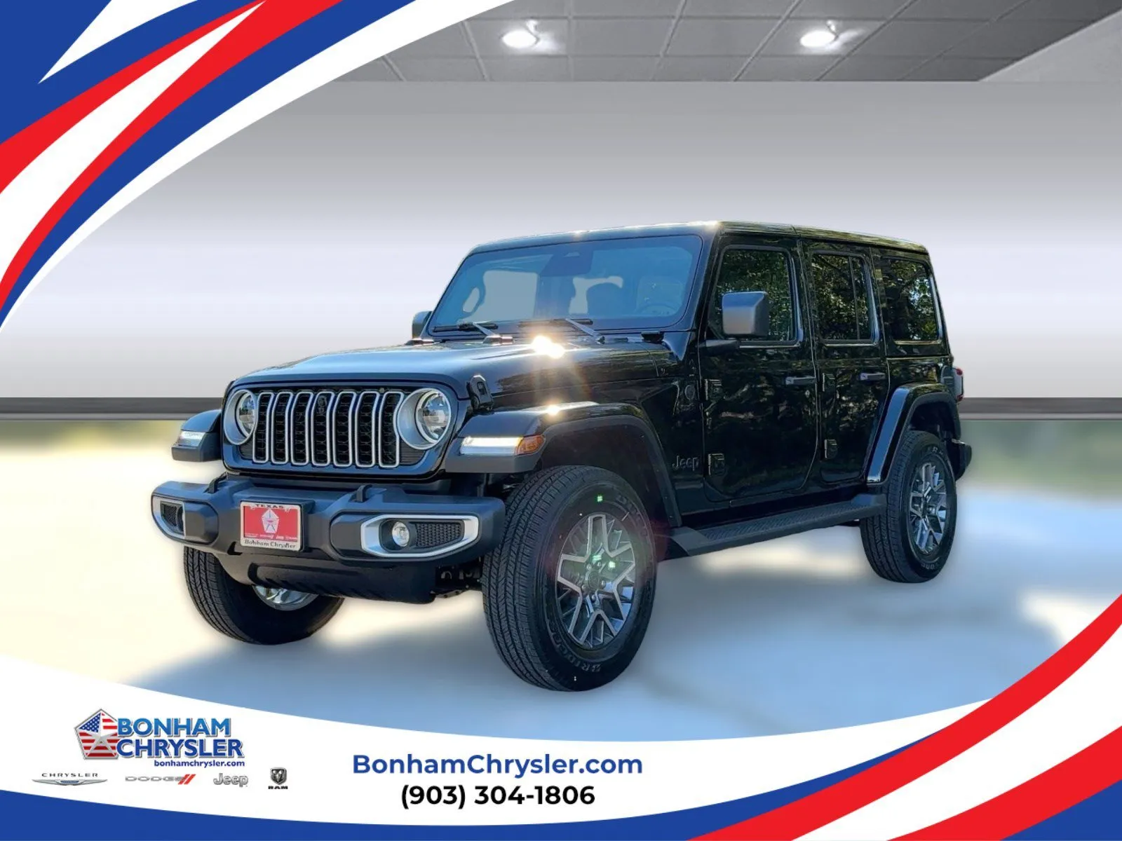 Black 2026 Jeep Wrangler Sahara for sale in Bonham, TX