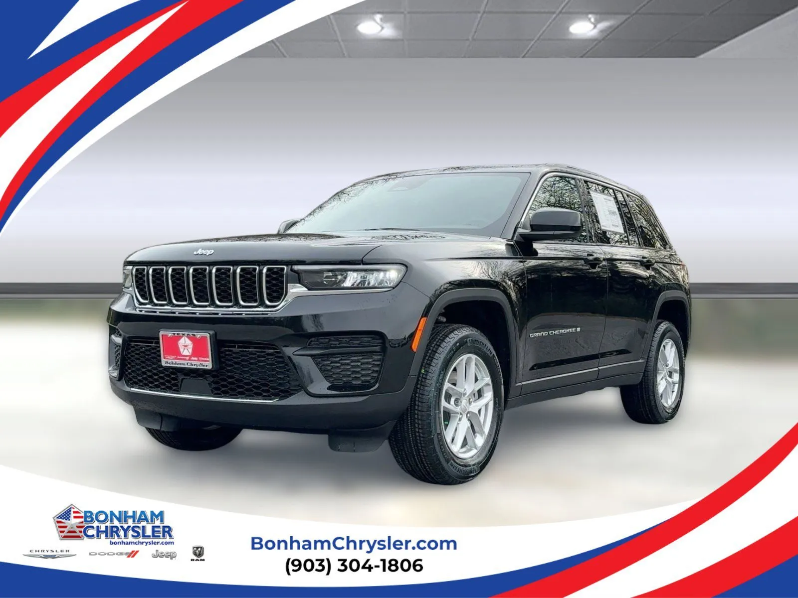 Black 2025 Jeep Grand Cherokee Laredo X for sale in Bonham, TX