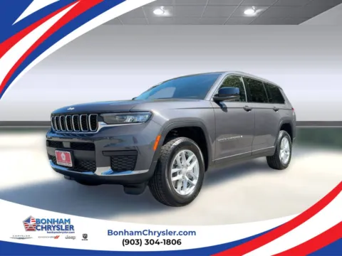 Gray 2025 Jeep Grand Cherokee L Laredo for sale in Bonham, TX