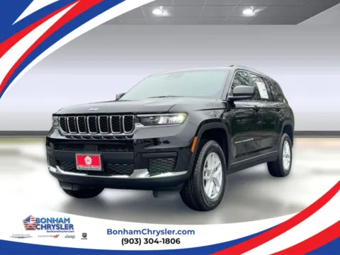 Black 2025 Jeep Grand Cherokee L Laredo X for sale in Bonham, TX