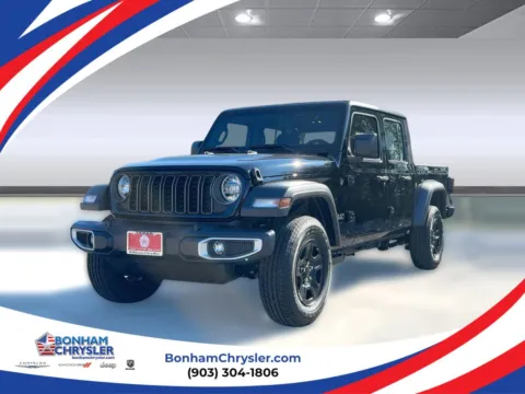 Black 2026 Jeep Gladiator Sport for sale in Bonham, TX