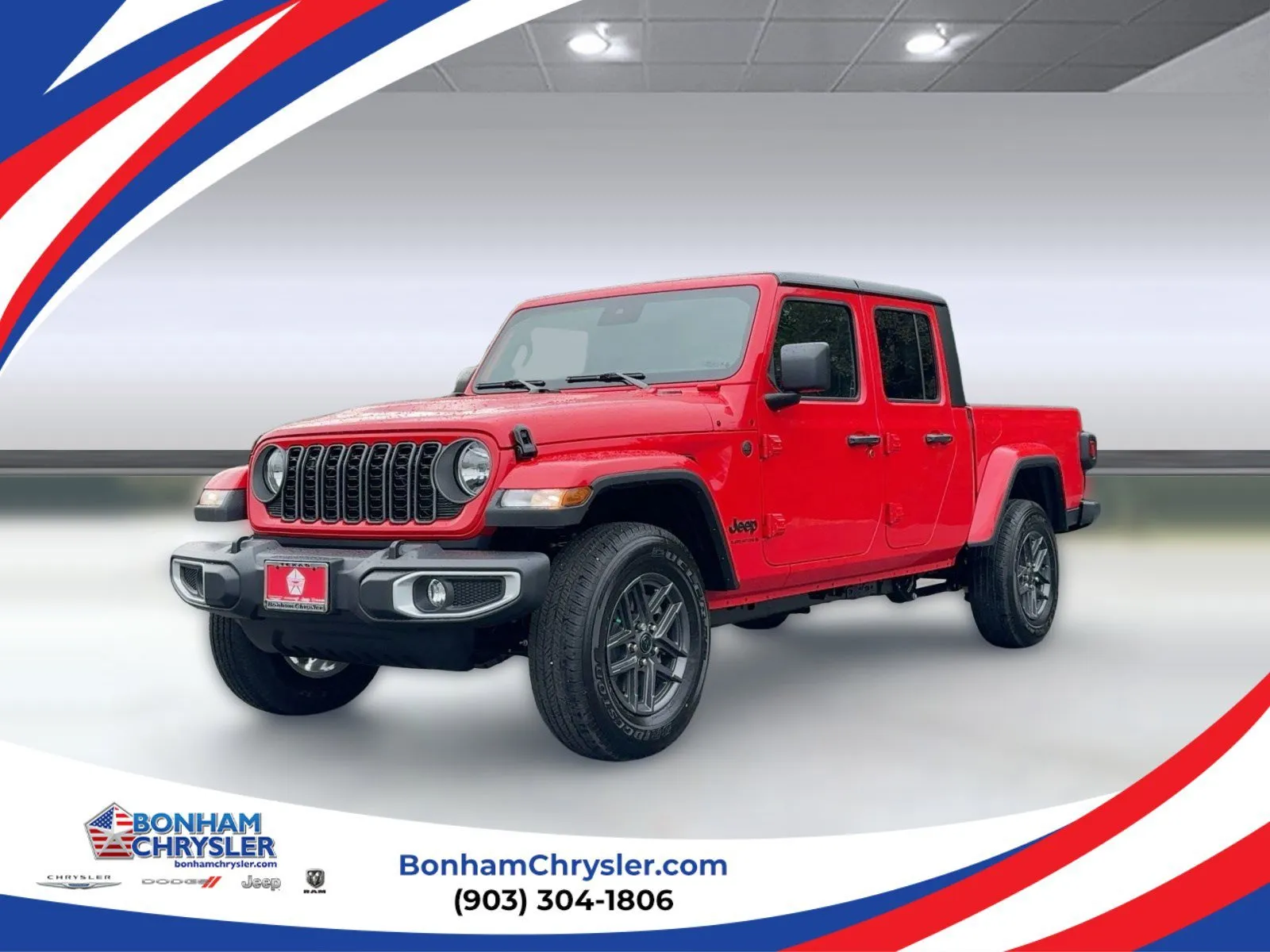 Red 2025 Jeep Gladiator Sport S for sale in Bonham, TX