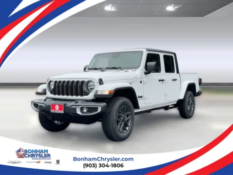 White 2025 Jeep Gladiator Sport S for sale in Bonham, TX