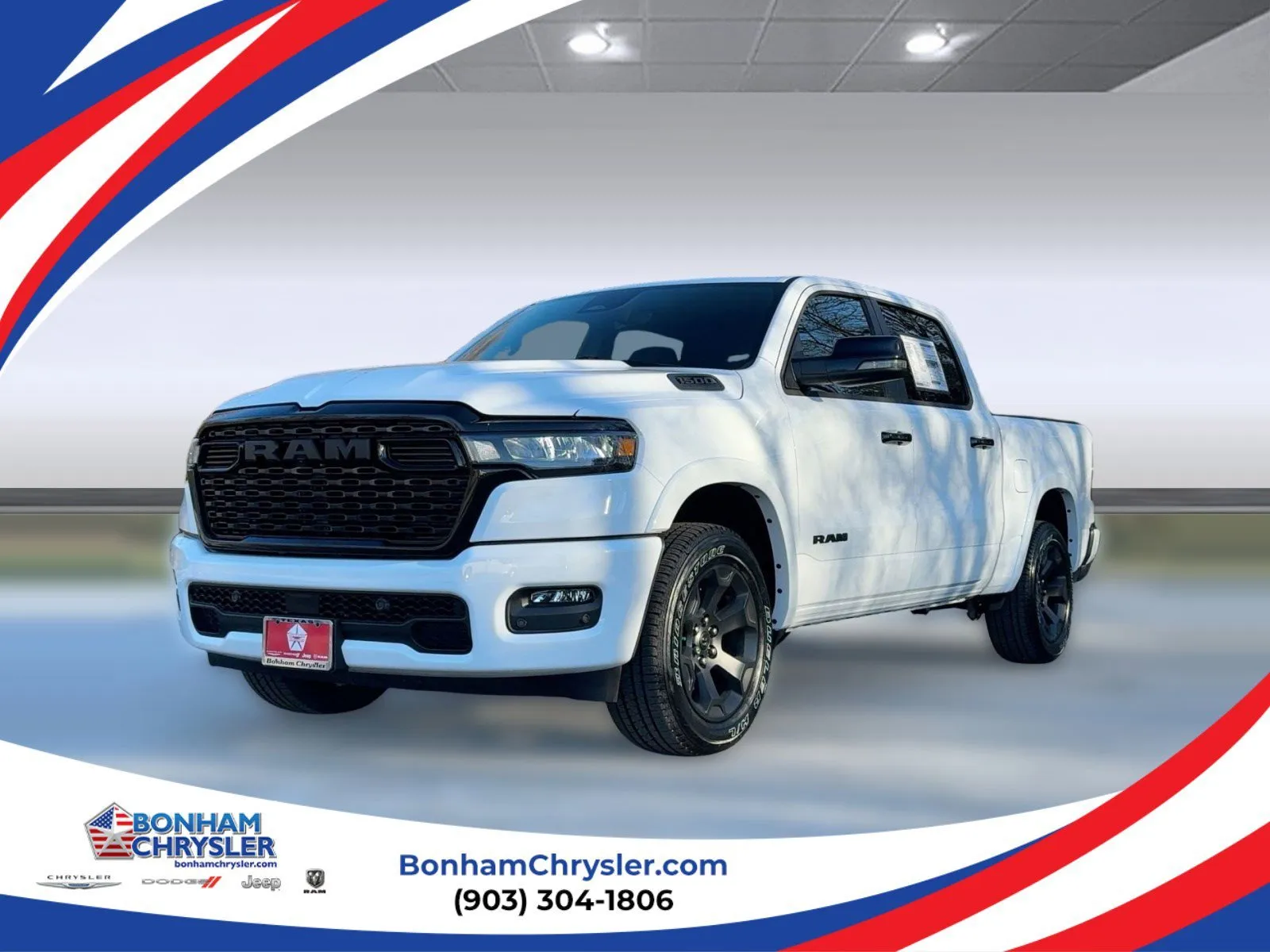 White 2026 Ram 1500 Lone Star for sale in Bonham, TX