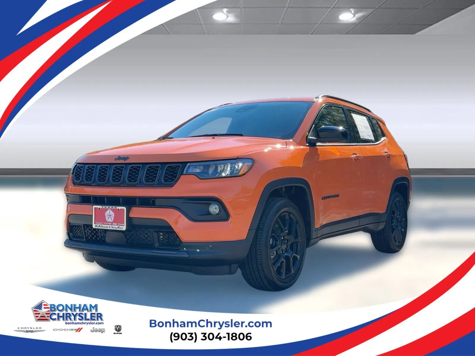 Orange 2026 Jeep Compass Latitude Altitude for sale in Bonham, TX