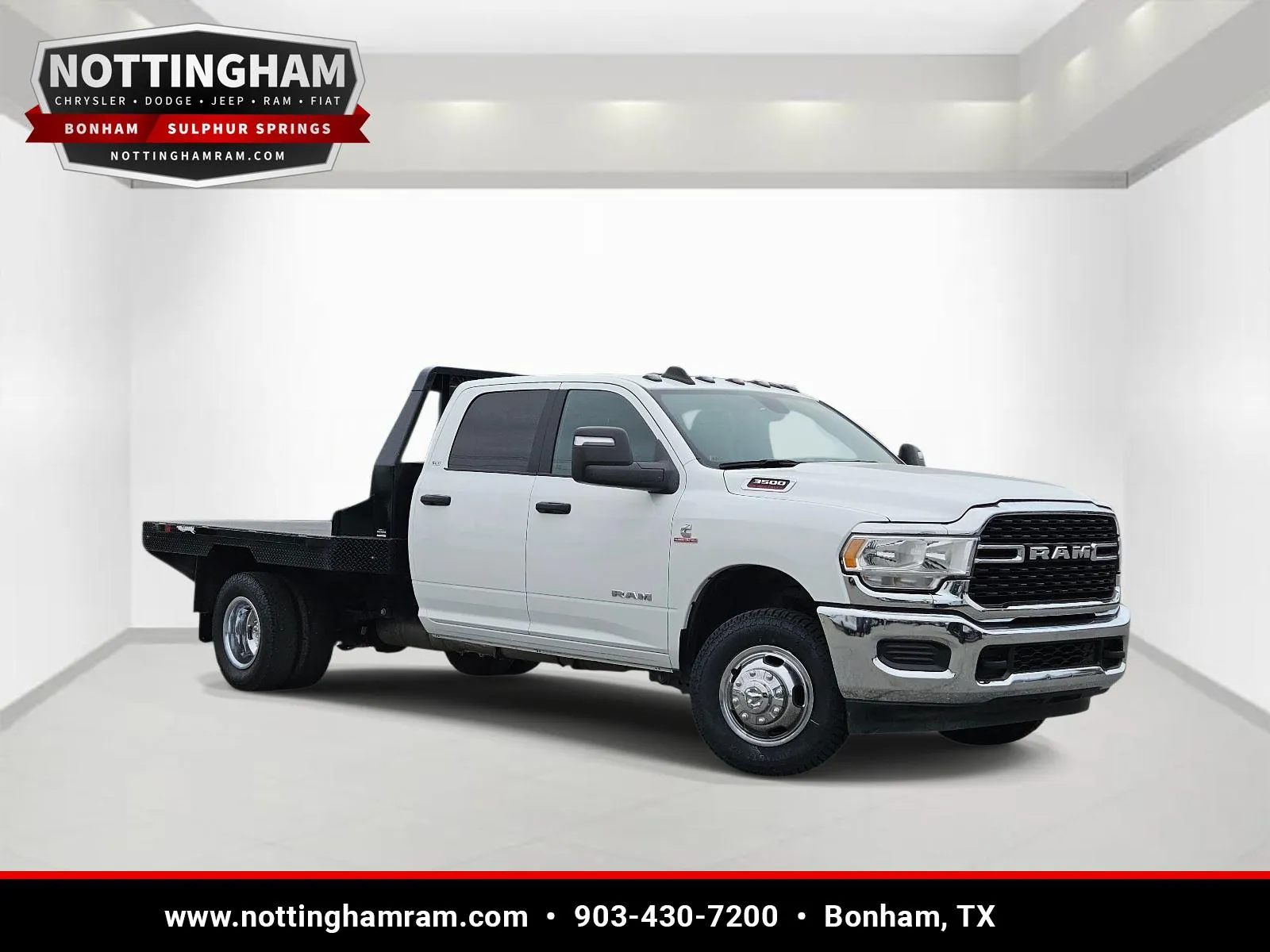 White 2024 Ram 3500 Chassis Cab SLT for sale in Bonham, TX