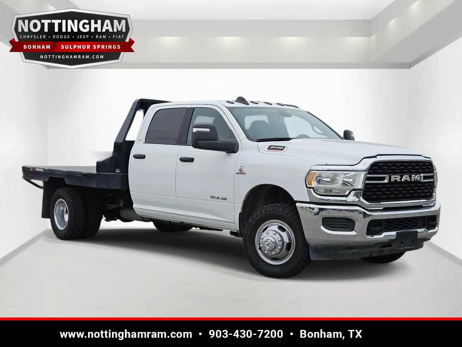 White 2024 Ram 3500 Chassis Cab SLT for sale in Bonham, TX